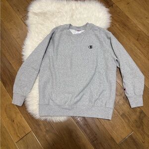 Champion Light Gray Crewneck Sweater